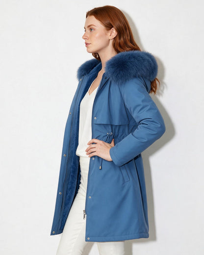 Faux Fur Parka | Women | Plush Winter Coat | Warm Casual Jacket | Steven & Levon