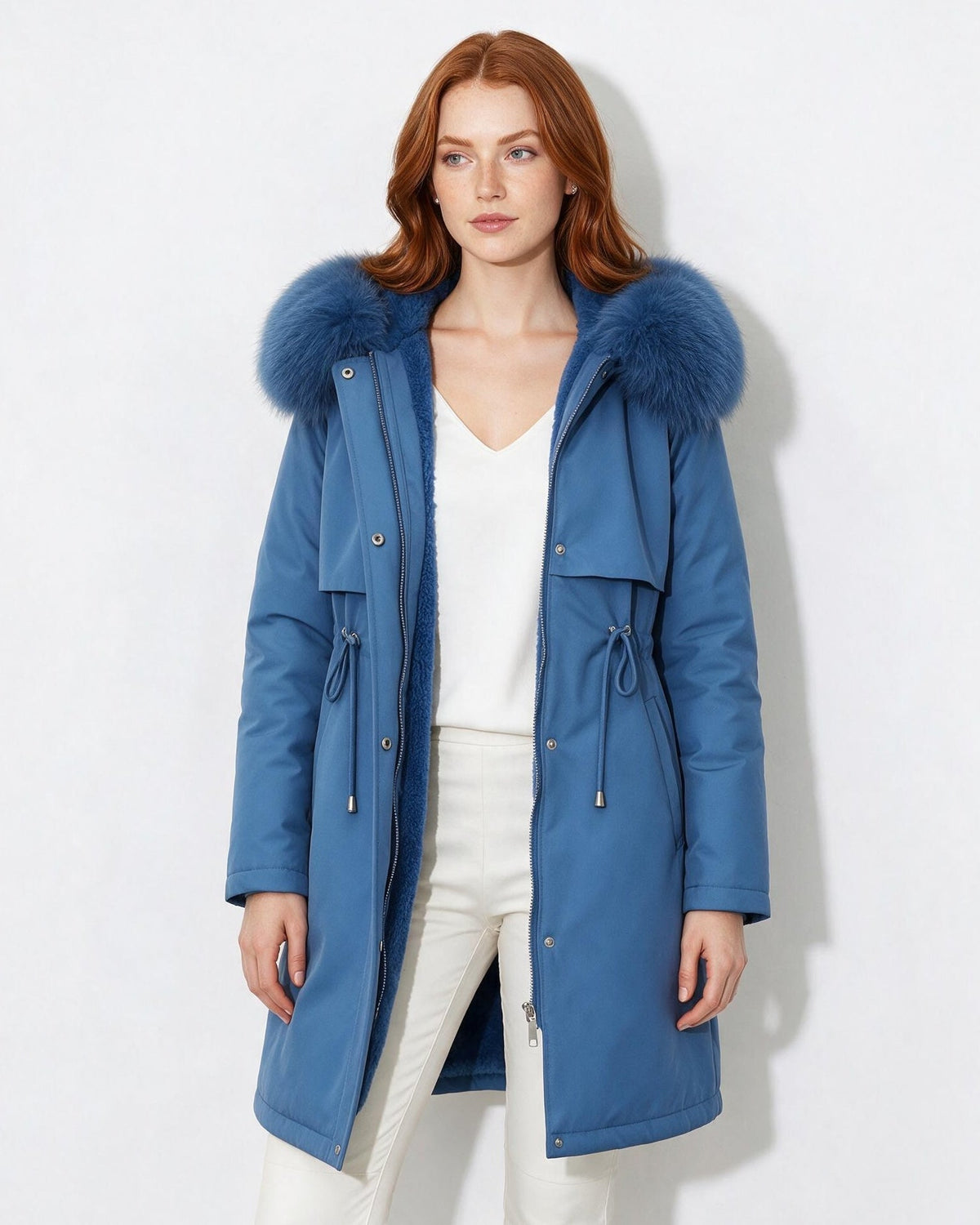 Faux Fur Parka | Women | Plush Winter Coat | Warm Casual Jacket | Steven & Levon
