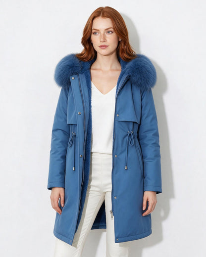 Faux Fur Parka | Women | Plush Winter Coat | Warm Casual Jacket | Steven & Levon