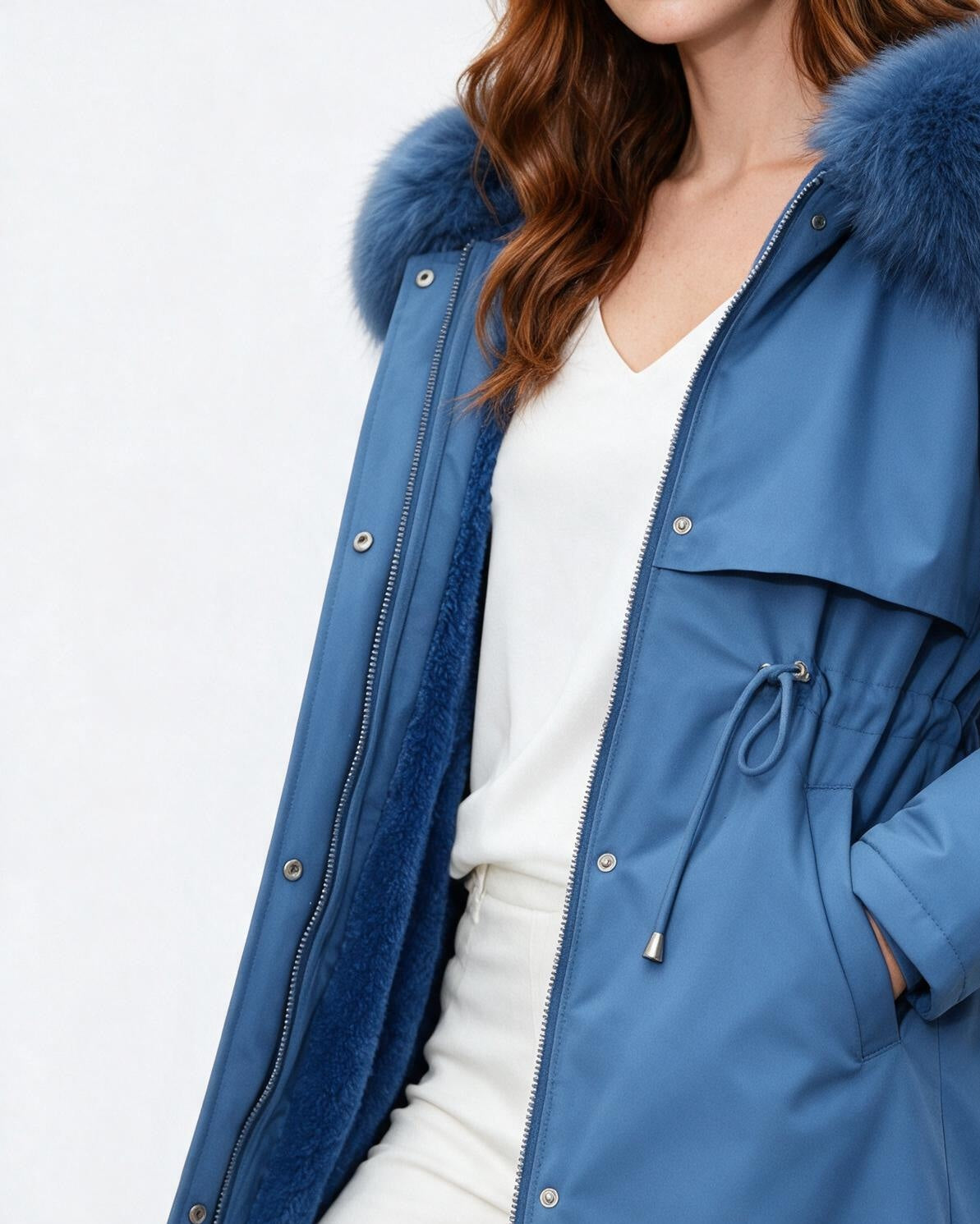 Faux Fur Parka | Women | Plush Winter Coat | Warm Casual Jacket | Steven & Levon