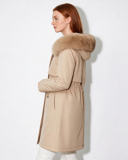 Faux Fur Parka | Women | Plush Winter Coat | Warm Casual Jacket | Steven & Levon