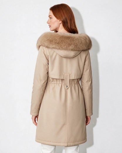 Faux Fur Parka | Women | Plush Winter Coat | Warm Casual Jacket | Steven & Levon