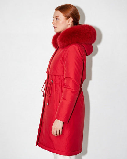Faux Fur Parka | Women | Plush Winter Coat | Warm Casual Jacket | Steven & Levon