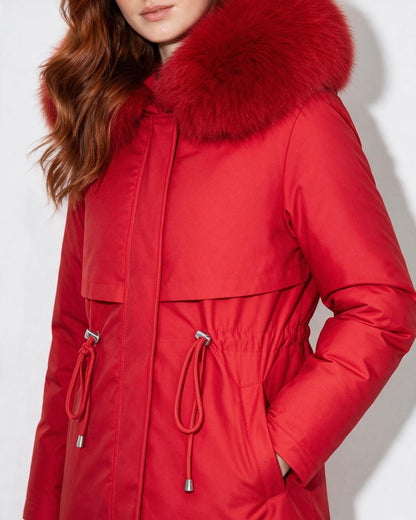 Faux Fur Parka | Women | Plush Winter Coat | Warm Casual Jacket | Steven & Levon