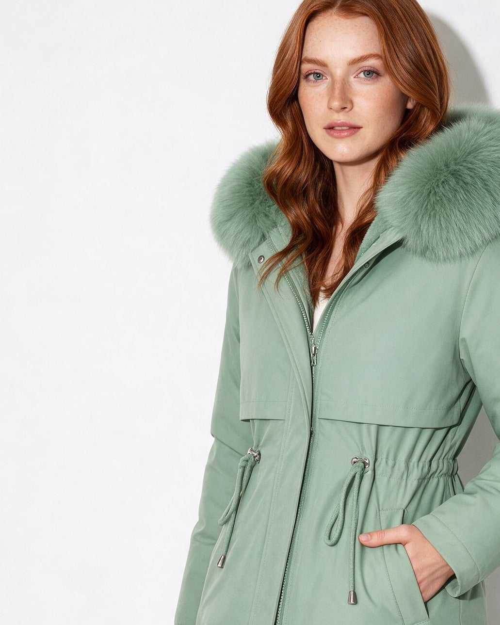 Faux Fur Parka | Women | Plush Winter Coat | Warm Casual Jacket | Steven & Levon