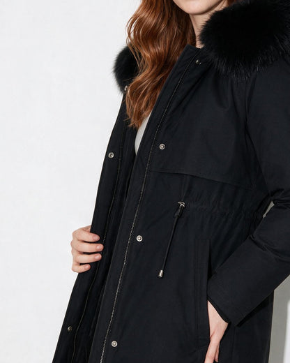 Faux Fur Parka | Women | Plush Winter Coat | Warm Casual Jacket | Steven & Levon