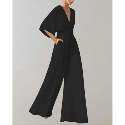 Women's Wide Leg Jumpsuit | Fitted One-Piece Outfit | Elegant Casual | Steven & Levon