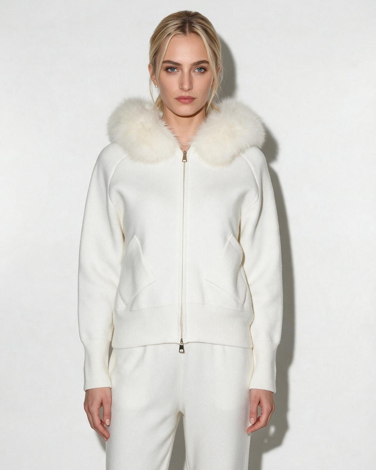 Faux Fur Hood Jacket | Women | Plush Winter Coat | Cozy Warm Outerwear | Steven & Levon