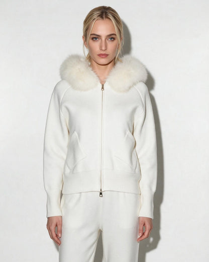 Faux Fur Hood Jacket | Women | Plush Winter Coat | Cozy Warm Outerwear | Steven & Levon