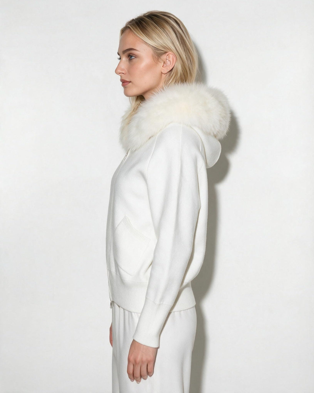 Faux Fur Hood Jacket | Women | Plush Winter Coat | Cozy Warm Outerwear | Steven & Levon