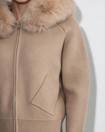 Faux Fur Hood Jacket | Women | Plush Winter Coat | Cozy Warm Outerwear | Steven & Levon