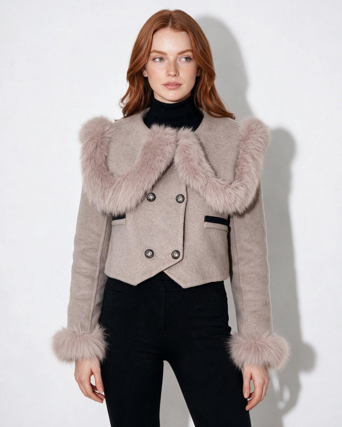 Plush Trim Winter Jacket | Women | Faux Fur Coat | Cozy Warm Outerwear | Steven & Levon