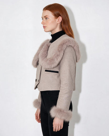 Plush Trim Winter Jacket | Women | Faux Fur Coat | Cozy Warm Outerwear | Steven & Levon