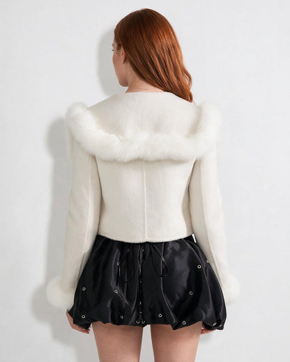 Plush Trim Winter Jacket | Women | Faux Fur Coat | Cozy Warm Outerwear | Steven & Levon