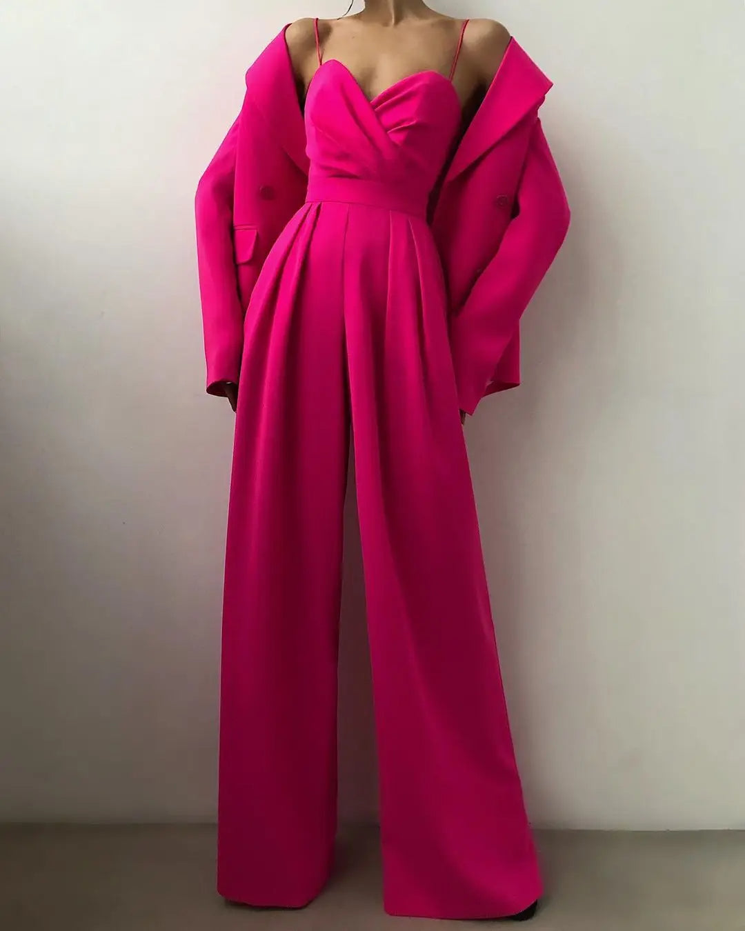 Sleeveless Wide Leg Jumpsuit | Women | High Waist | Elegant Fit | Casual & Formal Wear | Steven & Levon