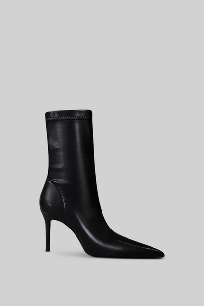 Stiletto Ankle Boots | Women | Black | Pointed Toe | Steven & Levon
