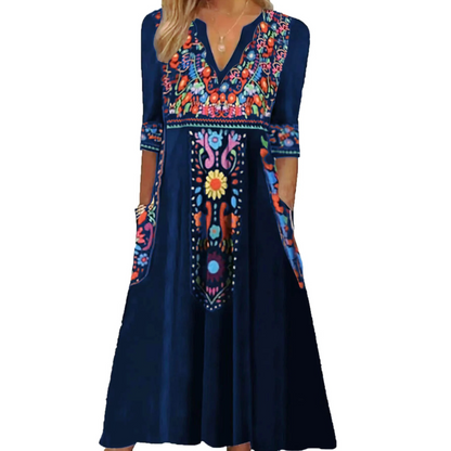 Bohemian Maxi Summer Dress | Women | Flowy Relaxed Fit | Holiday Beach Dress | Steven & Levon