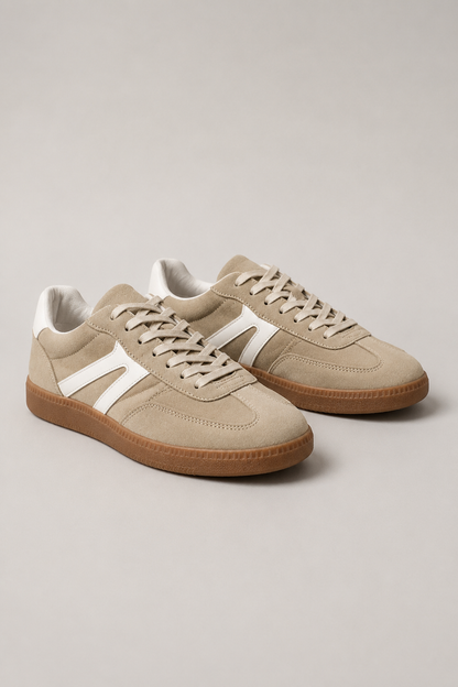 Women’s Lace-Up Casual Sneakers | Women | Synthetic Upper & Gum Rubber Sole | Low-Top Everyday Trainers | Steven & Levon
