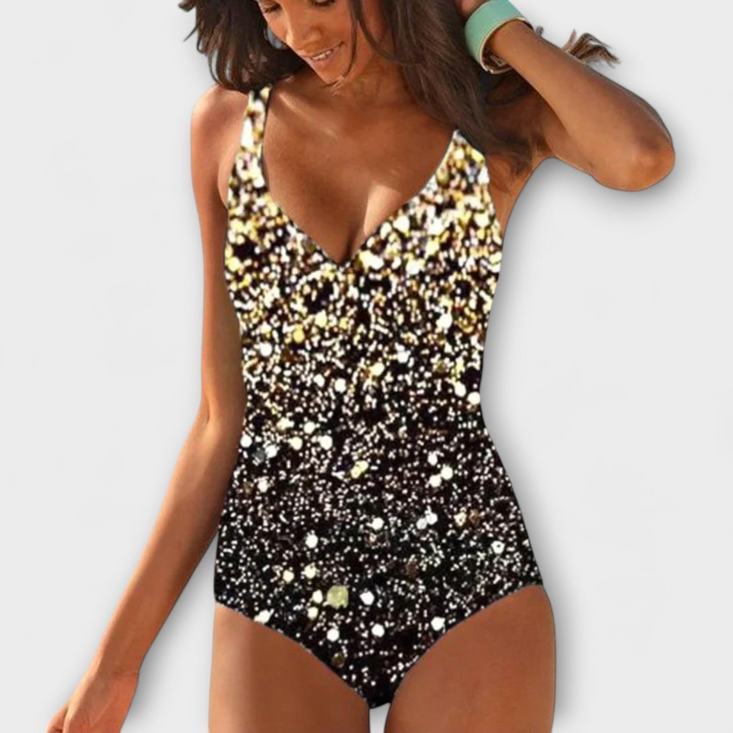 One Piece Swimsuit | Women | Soft Stretch Swim Fabric | Wrap Front Supportive Fit |Steven & Levon