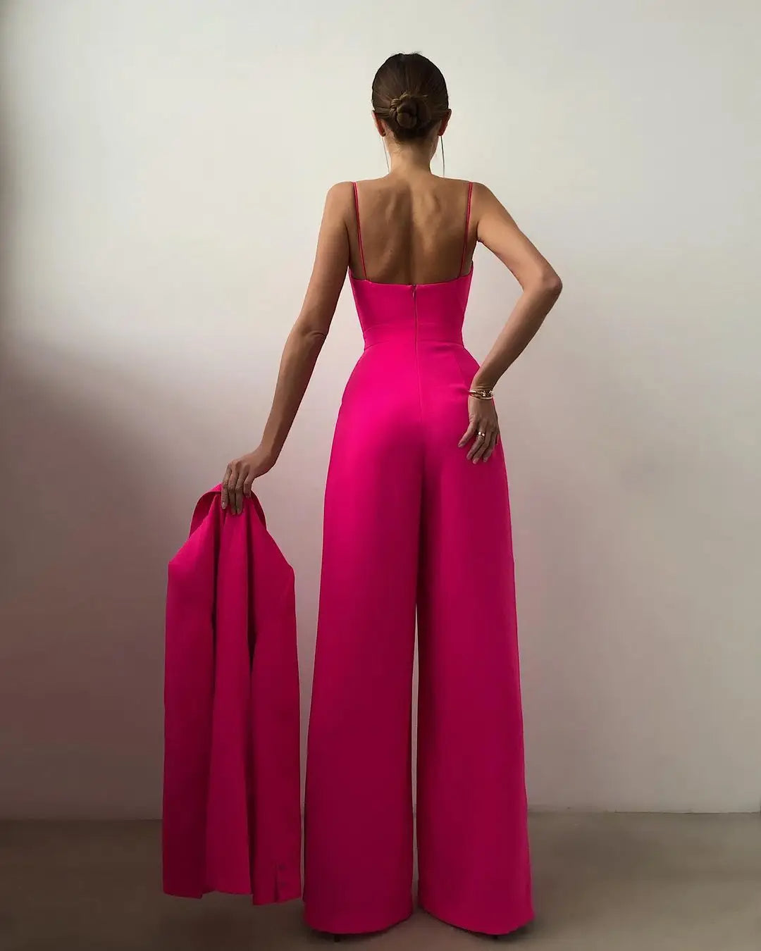 Sleeveless Wide Leg Jumpsuit | Women | High Waist | Elegant Fit | Casual & Formal Wear | Steven & Levon