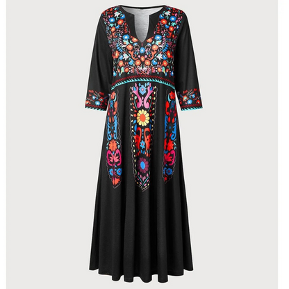 Bohemian Maxi Summer Dress | Women | Flowy Relaxed Fit | Holiday Beach Dress | Steven & Levon