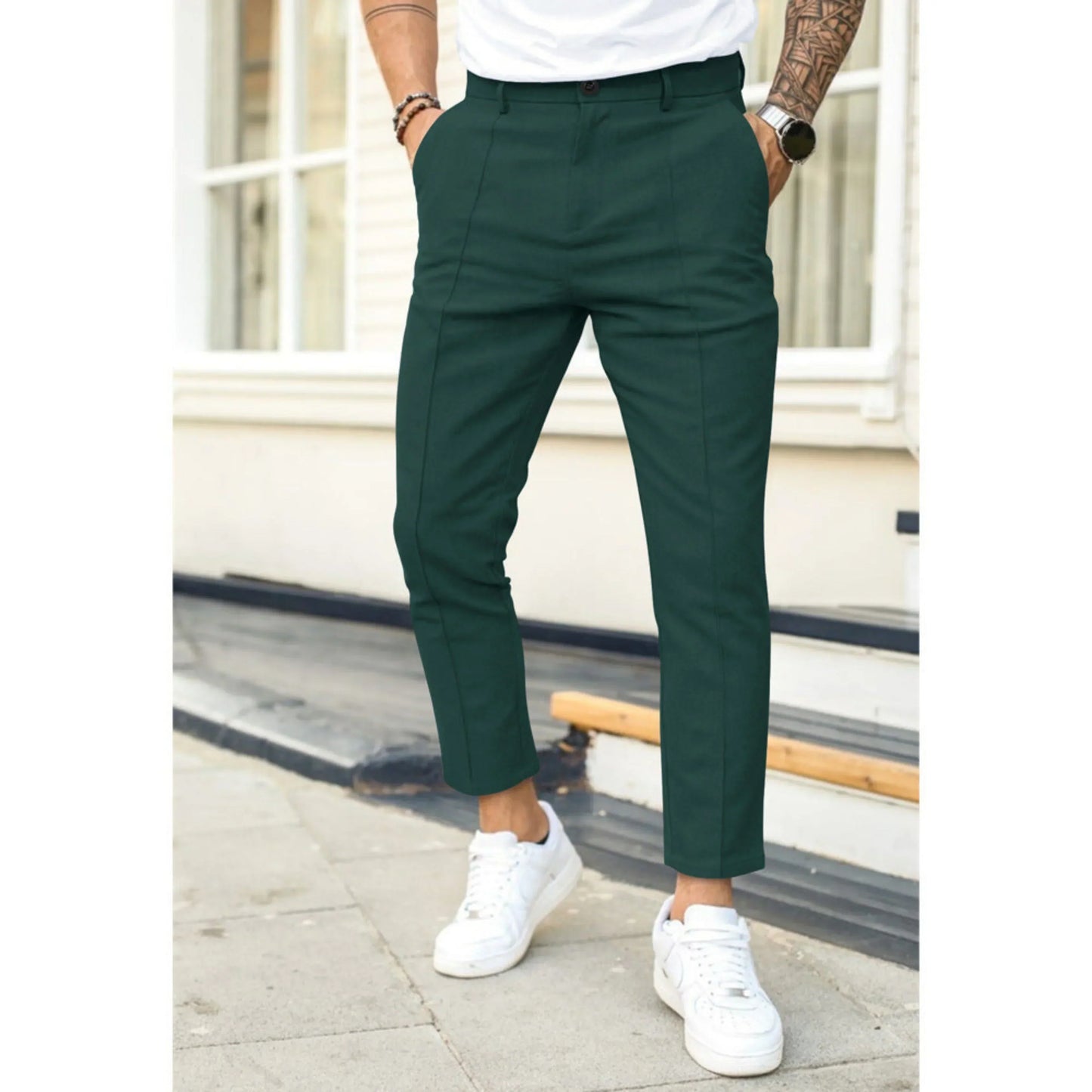 Men's Lightweight Leisure Trousers | Comfort Fabric | Relaxed Fit | Everyday Casual Wear | Steven & Levon