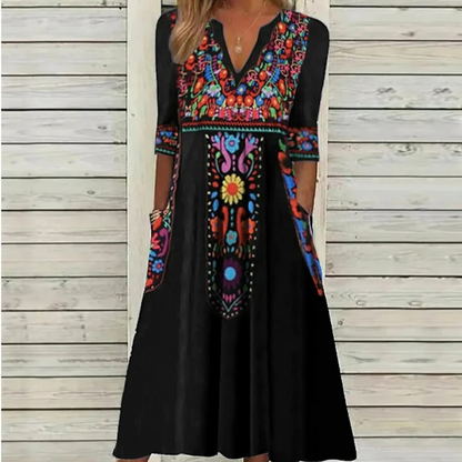 Bohemian Maxi Summer Dress | Women | Flowy Relaxed Fit | Holiday Beach Dress | Steven & Levon
