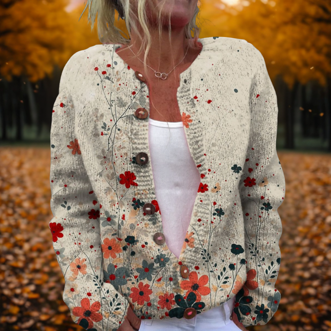 Women's  Vintage Knit Cardigan | Art Button-Up Sweater | Steven & Levon