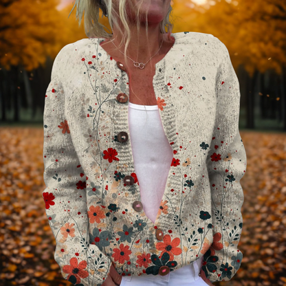 Women's  Vintage Knit Cardigan | Art Button-Up Sweater | Steven & Levon