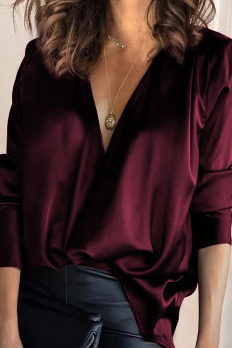 Women's Blouse | Casual V-Neck Top | Lightweight Everyday Wear | Steven & Levon