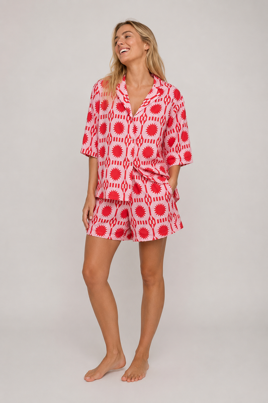 Women's Summer Print Co-Ord Set | Elegant Two-Piece Outfit | Steven & Levon