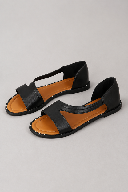 Women's Flat Slip-On Sandals | Lightweight Comfortable Open Toe Summer Sandals | Steven & Levon