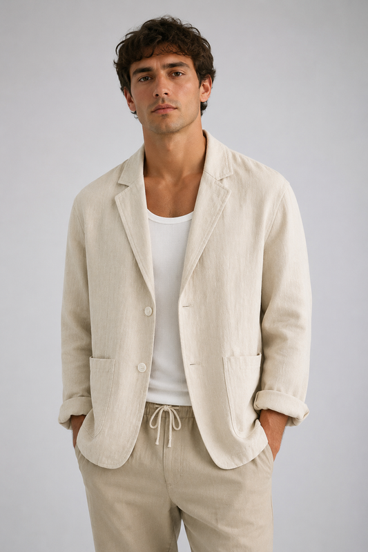 Men's Relaxed Fit Blazer | Men | Lightweight | Smart Casual Jacket | Steven & Levon