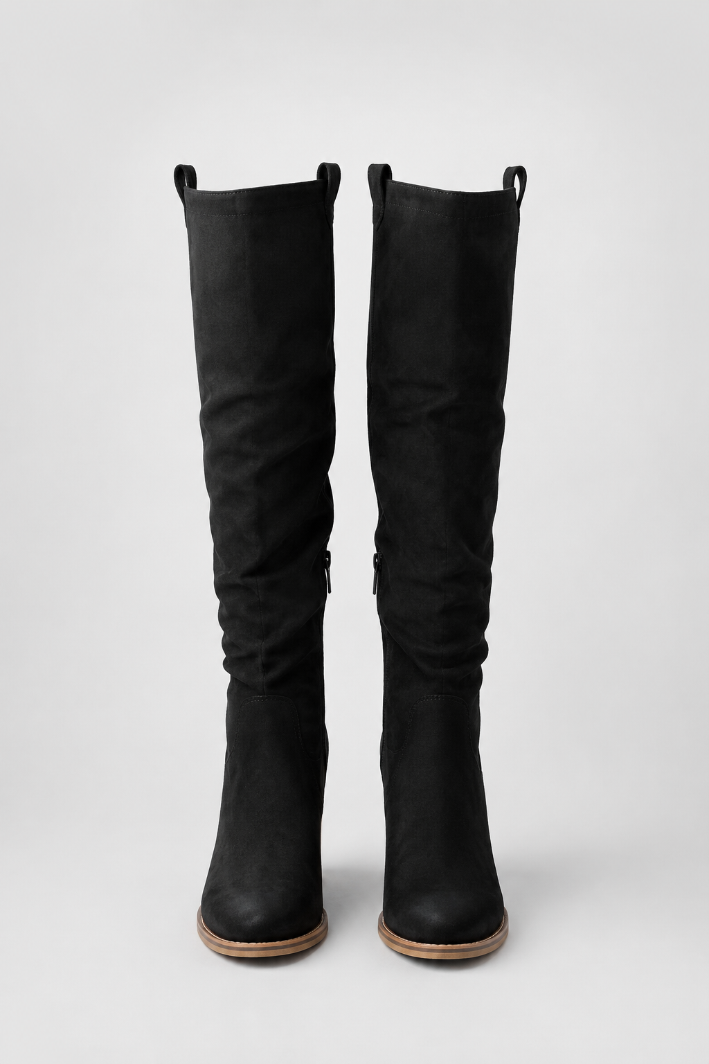 Knee High Block Heel Boots for Women | Pointed Toe | Pull-On Tall Boots | Steven & Levon