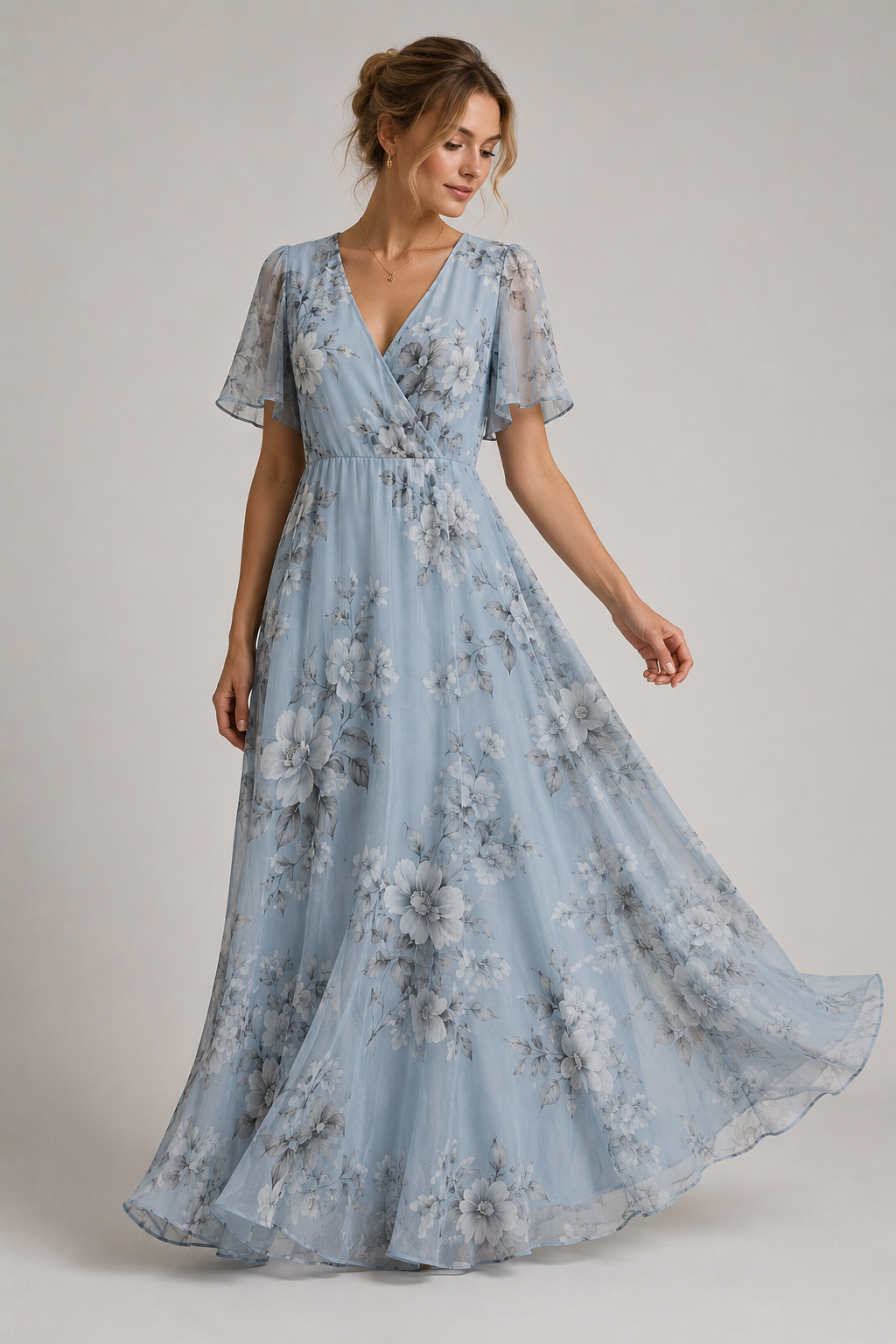 Floral Summer Maxi Dress | Women | Lightweight Boho Holiday Dress | Sleeveless Flowing Fit | Steven & Levon