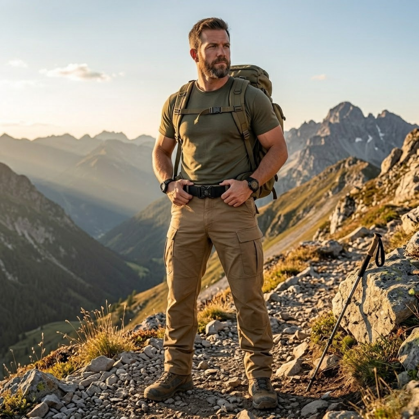Tactvura - Woven Tactical Belt With Quick-Release Buckle  Outdoor Adventure Wear