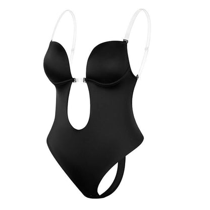 Backless Body Shaper Bra | Women's Seamless Shapewear Bodysuit | Integrated Cups | Tummy Control | Steven & Levon