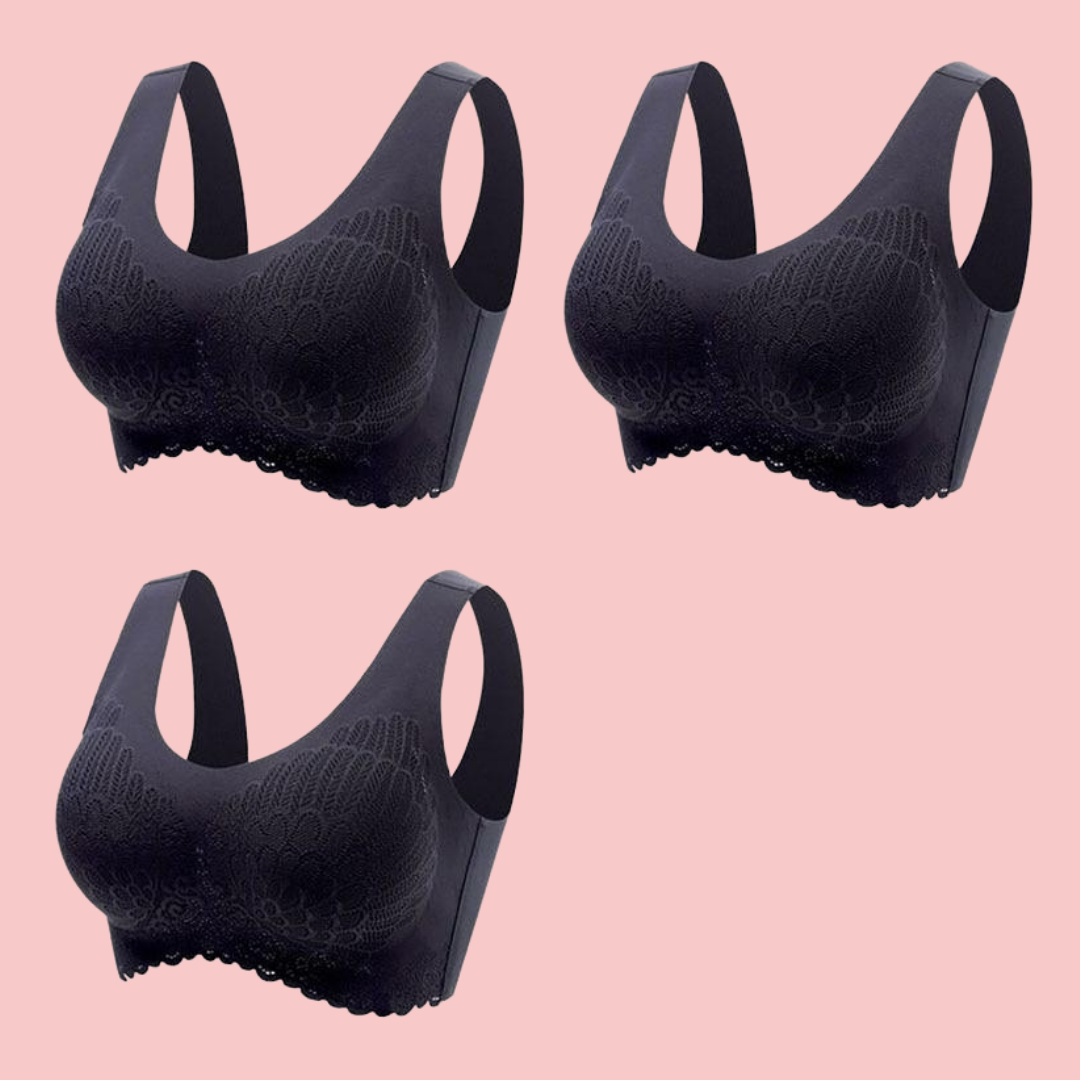Comfortable Breathable Bra | Women's Wireless Seamless Bra | Soft Stretch | Lightweight Comfort | Steven & Levon