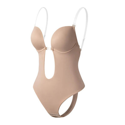 Backless Body Shaper Bra | Women's Seamless Shapewear Bodysuit | Integrated Cups | Tummy Control | Steven & Levon