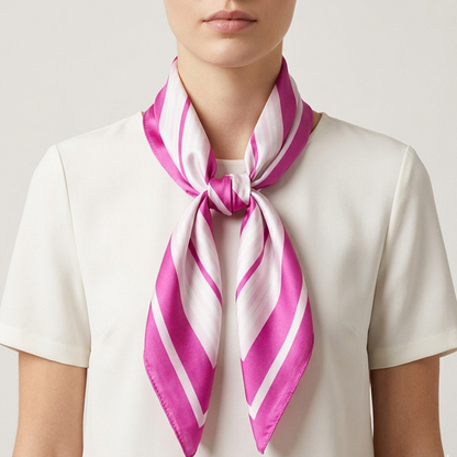 Plant Print Square Scarf | Women | Soft Fabric | 70cm Elegant Printed Neck Scarf | Steven & Levon