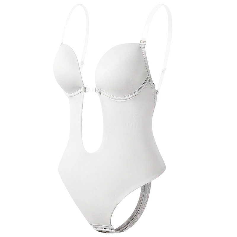 Backless Body Shaper Bra | Women's Seamless Shapewear Bodysuit | Integrated Cups | Tummy Control | Steven & Levon