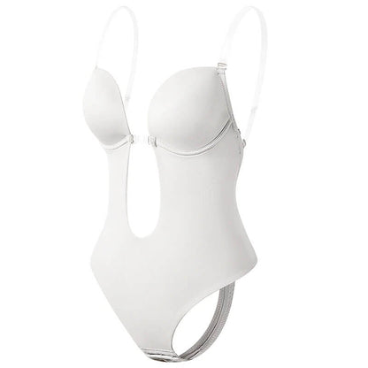 Backless Body Shaper Bra | Women's Seamless Shapewear Bodysuit | Integrated Cups | Tummy Control | Steven & Levon