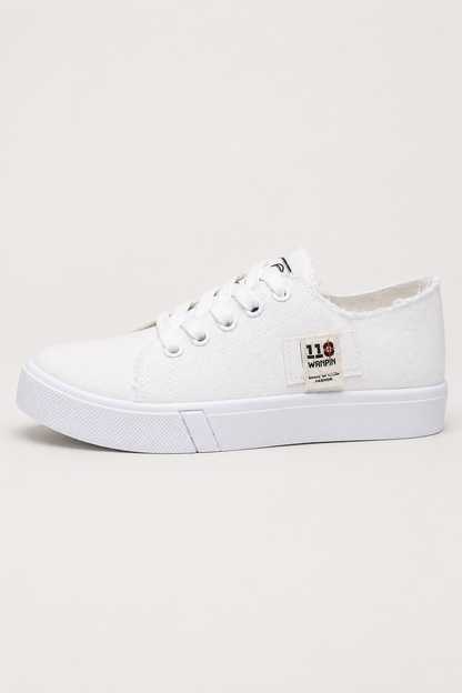 Women's Canvas Sneakers | Casual Lace-Up Shoes | Lightweight Fashion Trainers | Steven & Levon