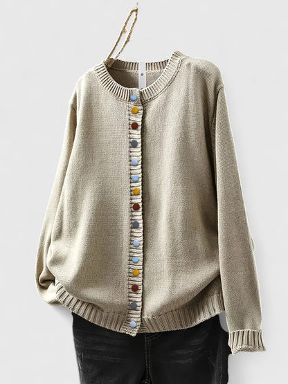 Relaxed Fit Knit Cardigan | Women | Button Front | Soft Knit | Everyday Casual Layering | Steven & Levon