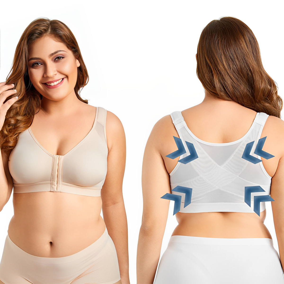 Posture Correction Bra | Women | Wireless Support | Back Smoothing Design | All-Day Comfort | Steven & Levon