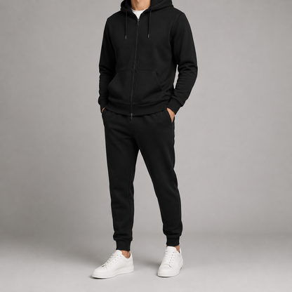 Men’s Tracksuit Set | Breathable Hoodie & Long Sleeve Jogger | Casual Sportswear | Lightweight Activewear | Steven & Levon