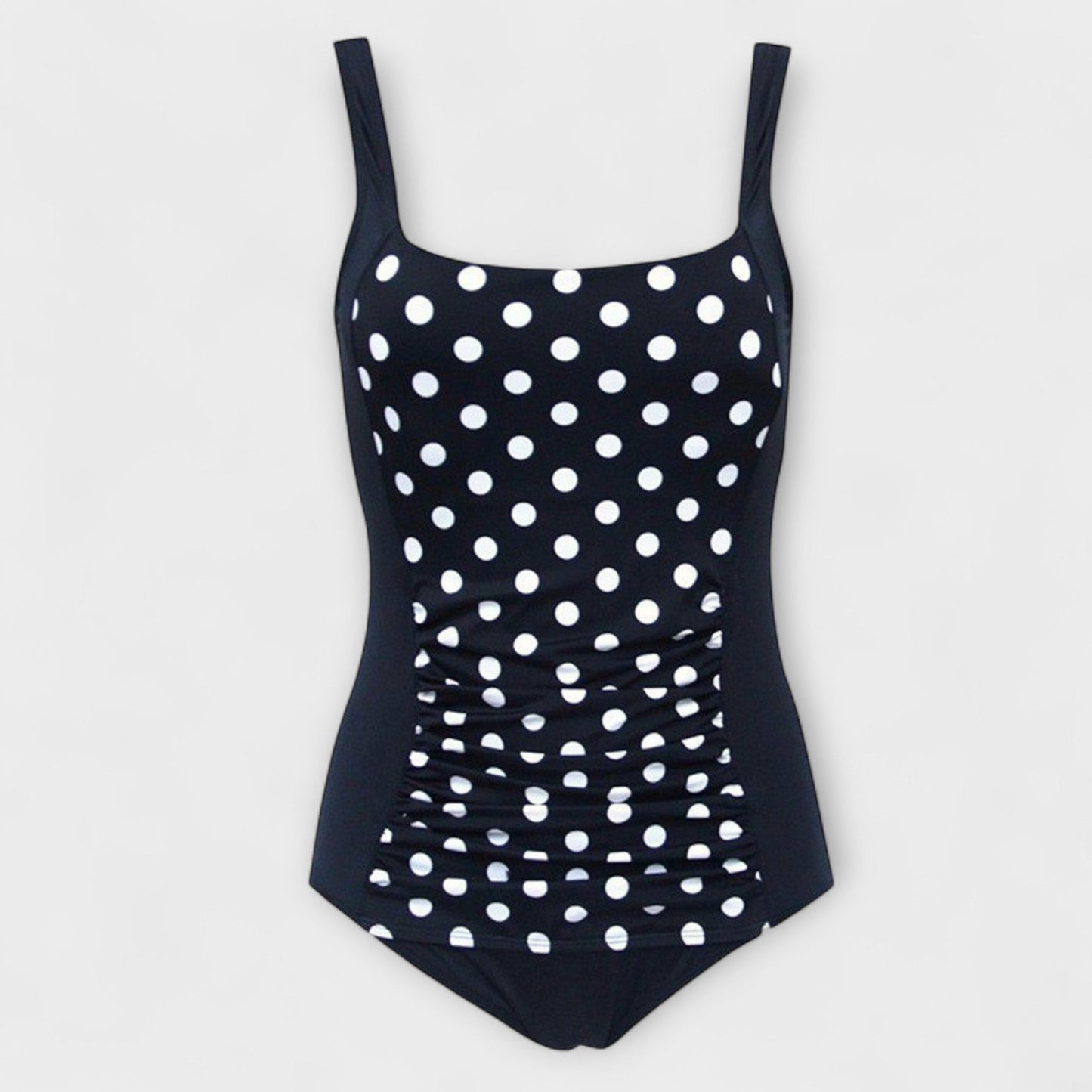 Retro One-Piece Swimsuit | Women | Nylon & Spandex Blend | Square Neck Stretch Fit Swimwear | Steven & Levon