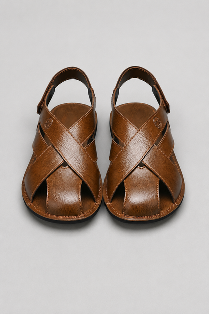 Men’s Soft Sole Sandals | Men | Adjustable Hook & Loop Comfort Sandals | Steven & Levon
