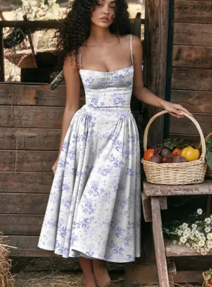 Corset Strappy Midi Dress | Women’s Wedding Guest Occasion Dress | Steven & Levon
