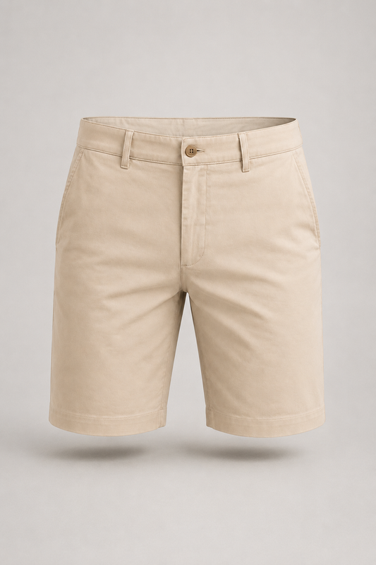 Men's Tailored Stretch Smart Casual Shorts | Lightweight Flexible Fit | Summer Chino Shorts | Steven & Levon